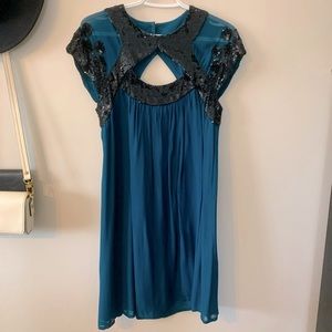 French Connection - Teal Dress
